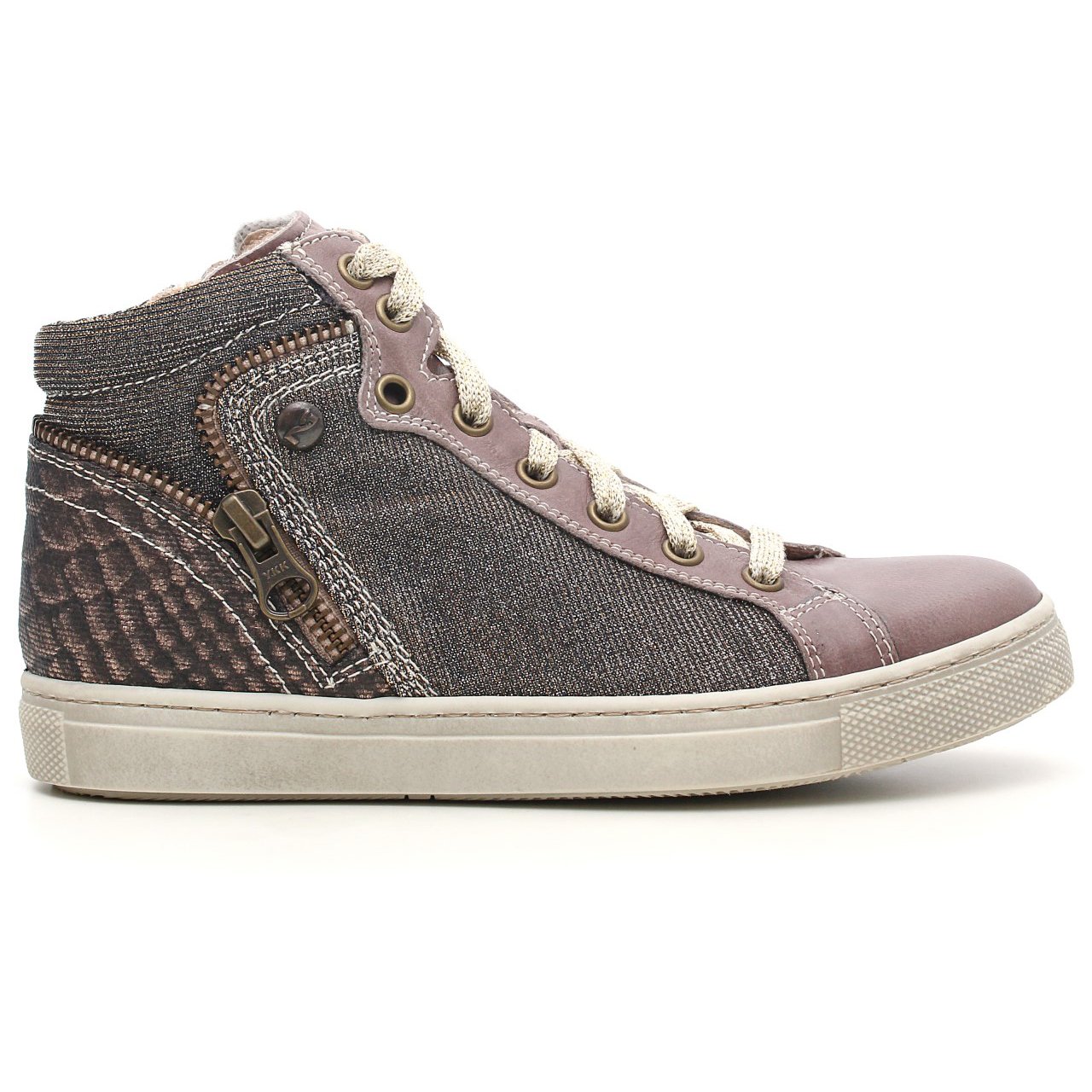 NERO GIARDINI JUNIOR SNEAKER BAMBINA PELLE/TESSUTO A531091F-502