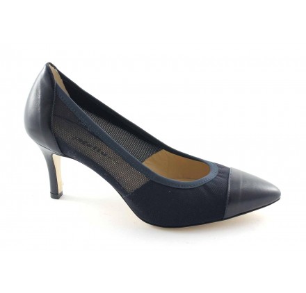 MELLUSO E1560 DECOLLETE' DONNA IN PELLE/TESSUTO