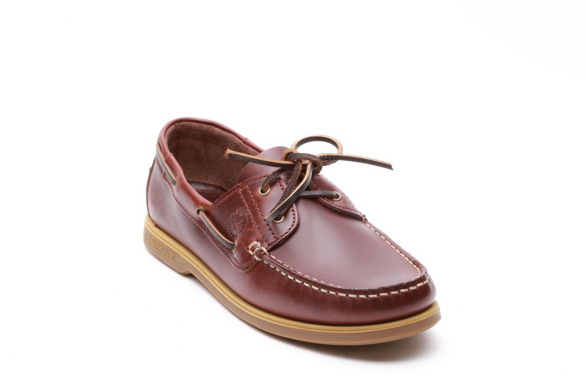 Mocassini Barca Uomo Lumberjack - Pelle Brunello, Suola In Gomma, Stringati - Foto 6