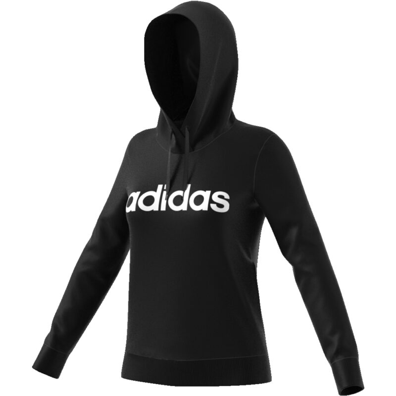 ADIDAS W ESSENTIALS LINEAR HOODIE - FELPA CON CAPPUCCIO DONNA (DP2403)
