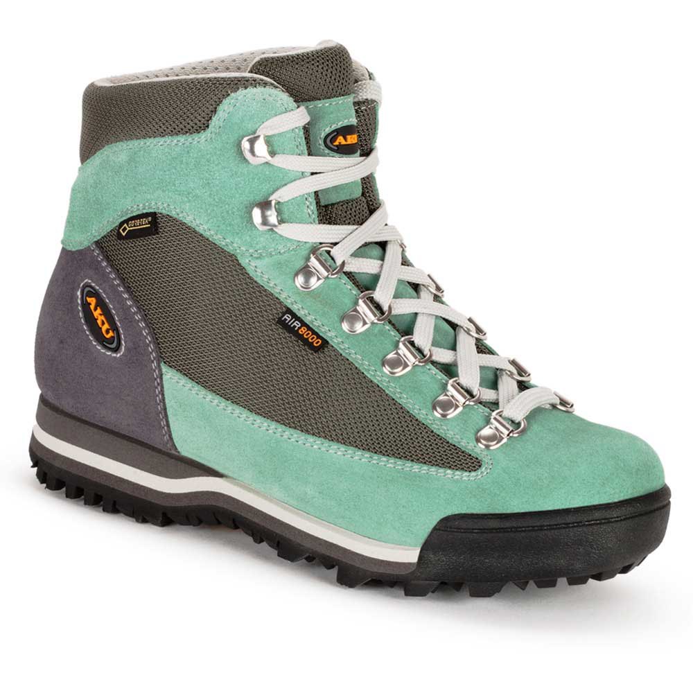 Chaussures De Randonnée Aku Ultralight Micro Femme - Gore-Tex, Couleur Grey/Green, Neuves Avec Boîte