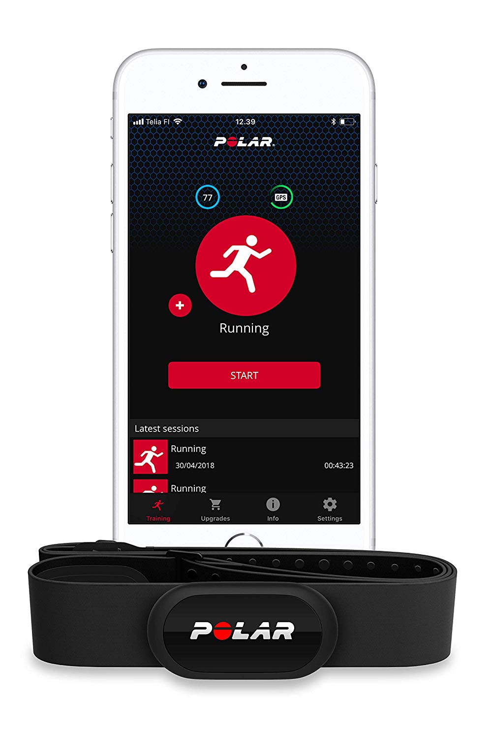Polar Vantage V3 Sensore Cardio Polar H10 Per Allenamento,  Bluetooth/ANT+, Batteria CR2025 Monitor Frequenza Cardiaca