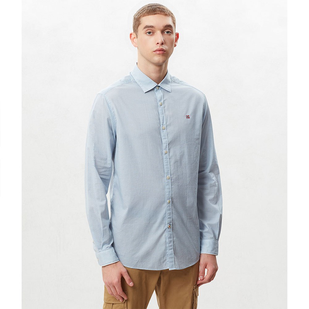 NAPAPIJRI GASSIM - CAMICIA A MANICA LUNGA UOMO (WHITE GRAPH) - immagine 2