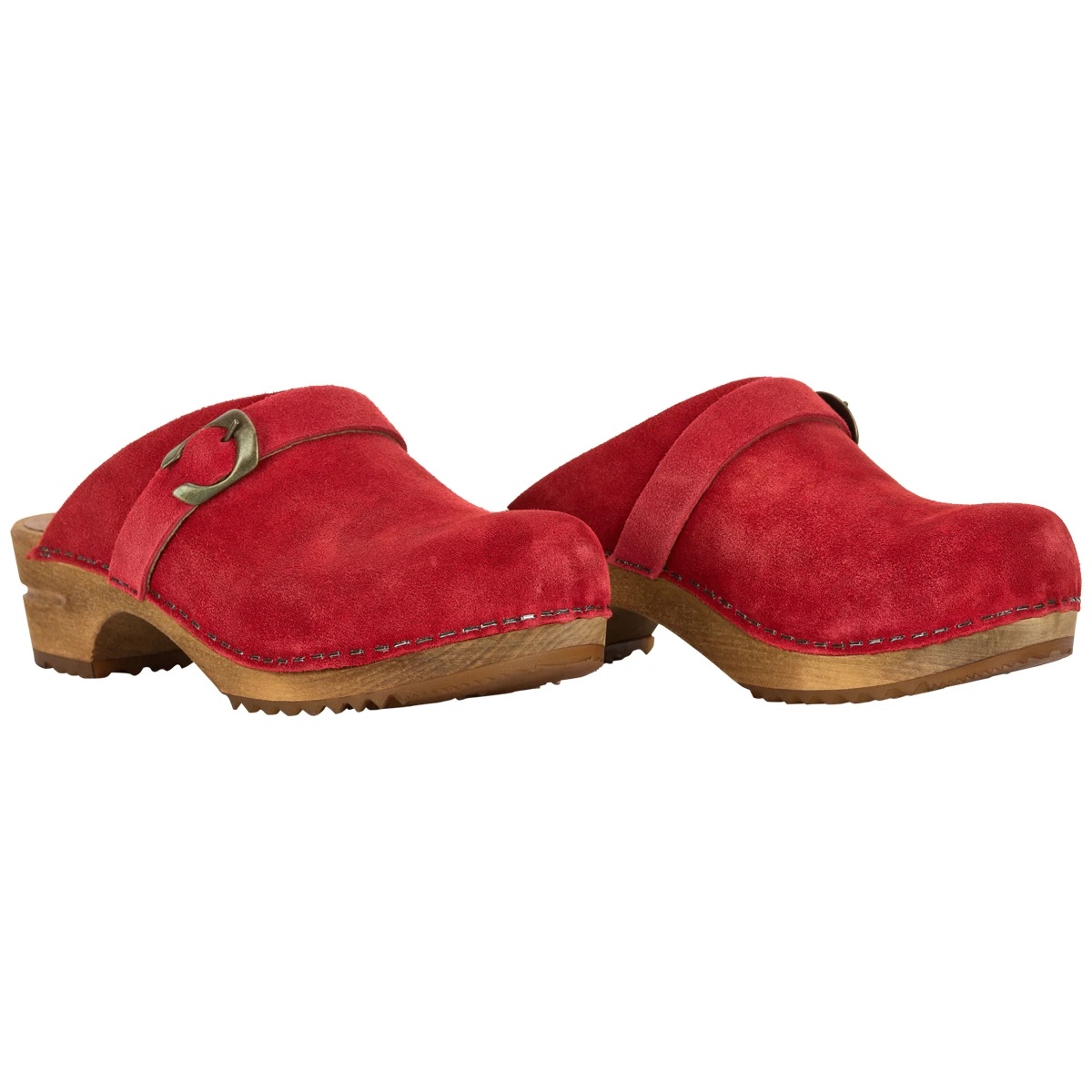 SANITA WOOD – HEDI OPEN SUEDE – ZOCCOLO SABOT DONNA IN CAMOSCIO