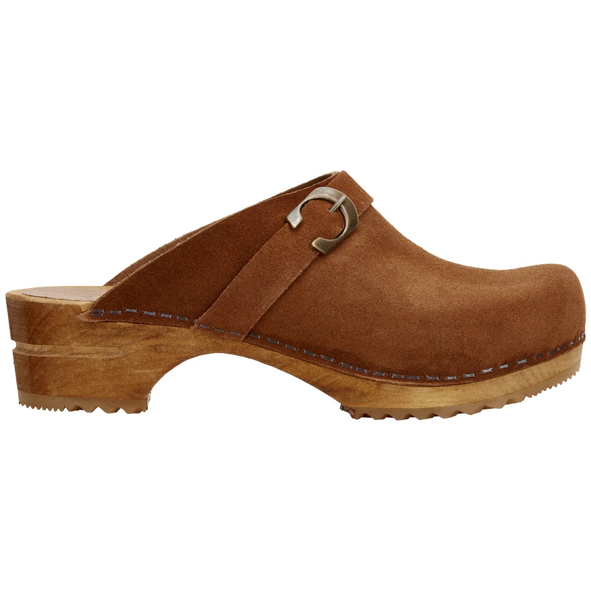 SANITA WOOD – HEDI OPEN SUEDE – ZOCCOLO SABOT DONNA IN CAMOSCIO