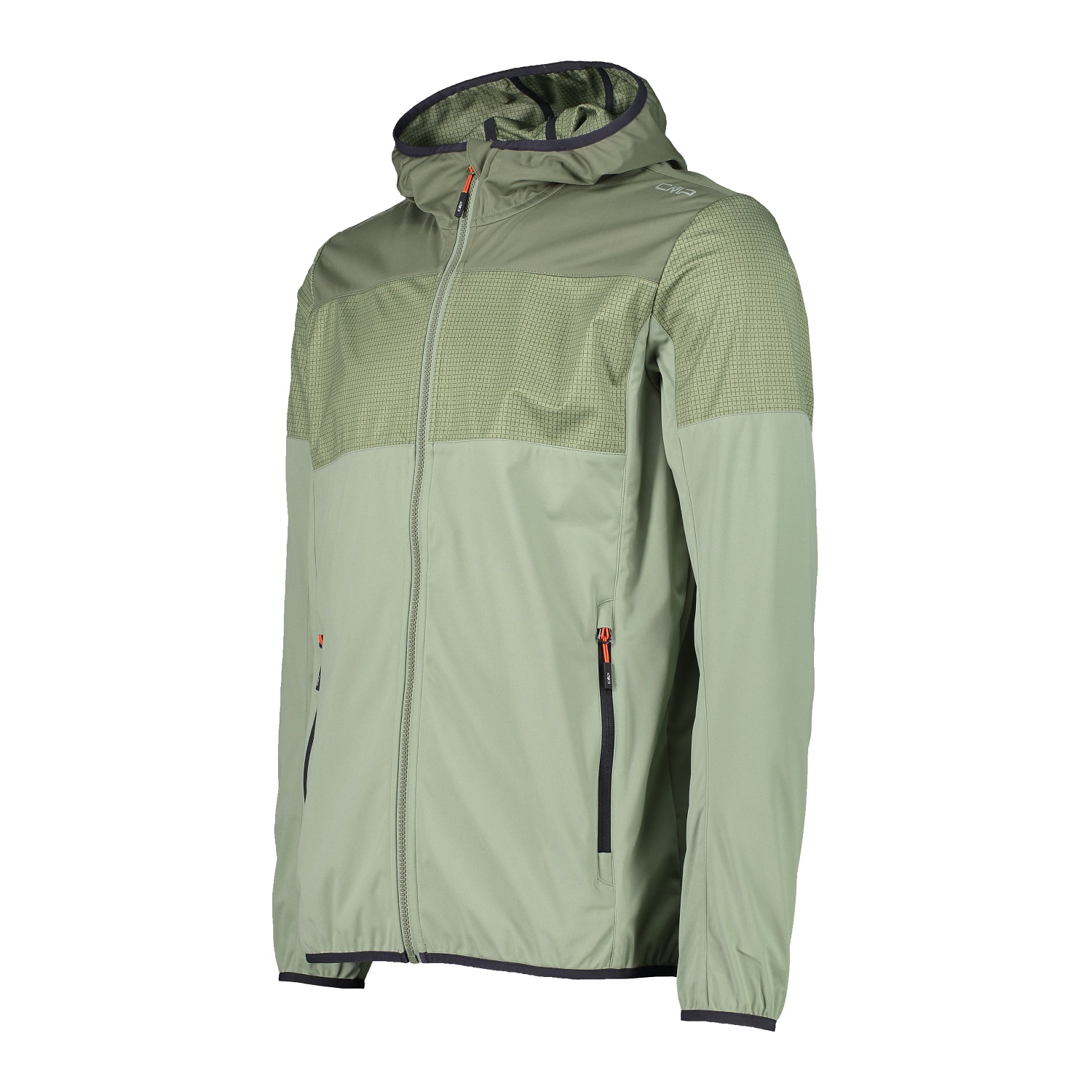 CMP Giacca Softshell Uomo Con Cappuccio - 32A5017, Taglia 52, Nero