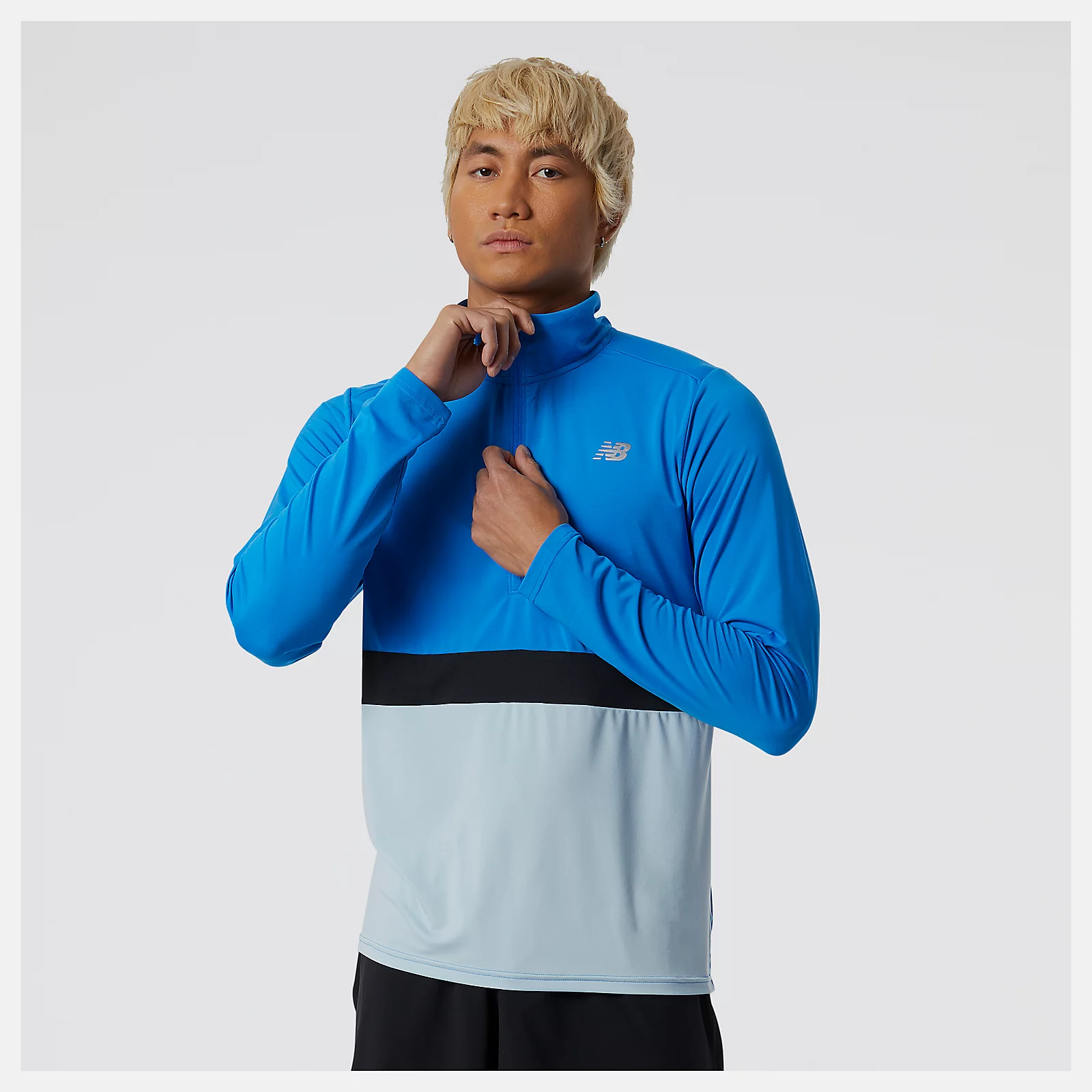 NEW BALANCE ACCELERATE HALF ZIP - MAGLIA UOMO DA RUNNING - MT11216