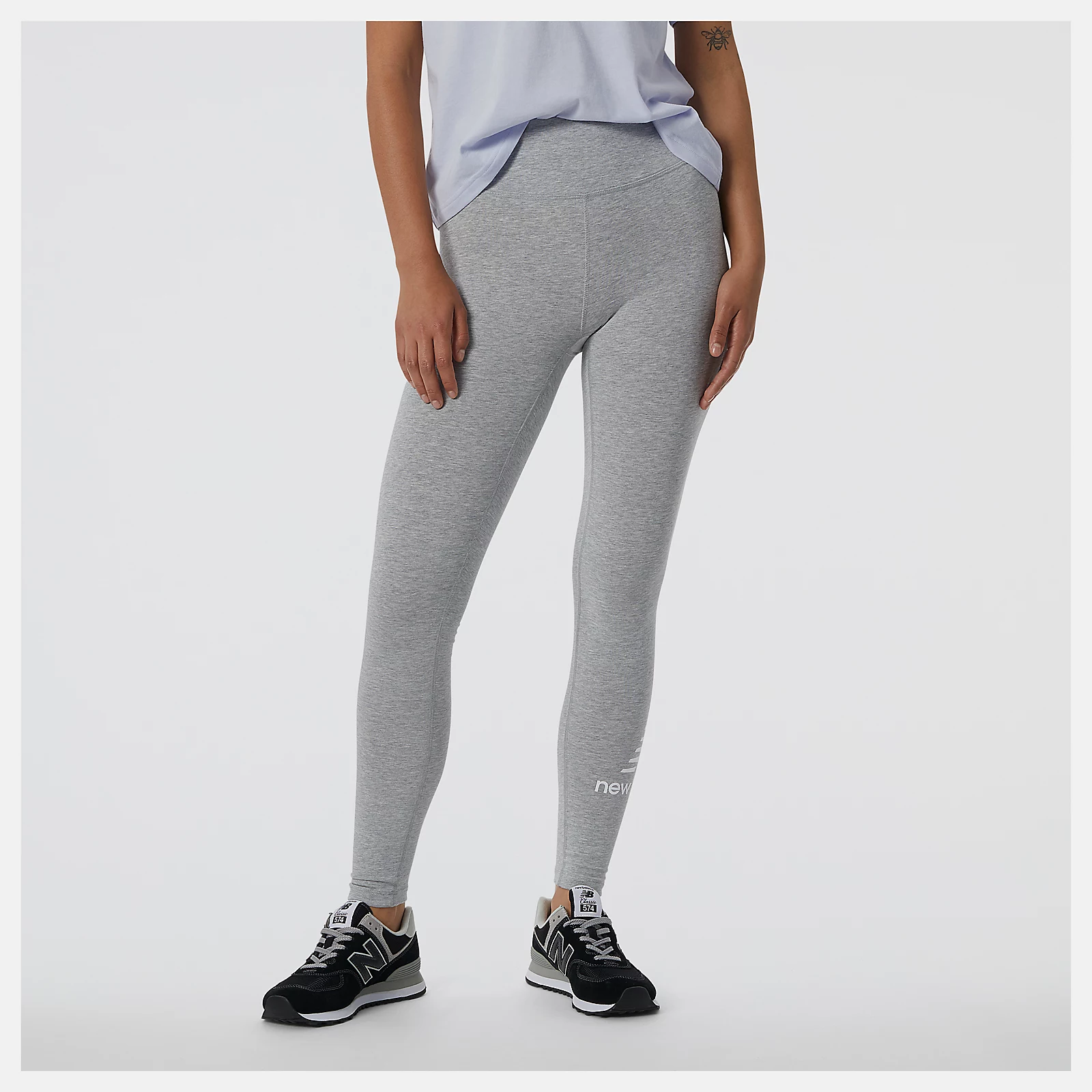 NEW BALANCE ESSENTIALS STACKED – LEGGINGS DONNA CON LOGO – WP21509
