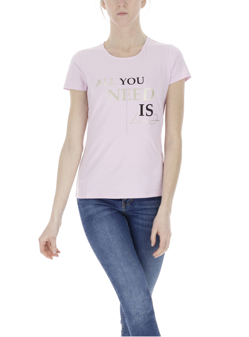 LIU JO t-shirt con strass TA2128