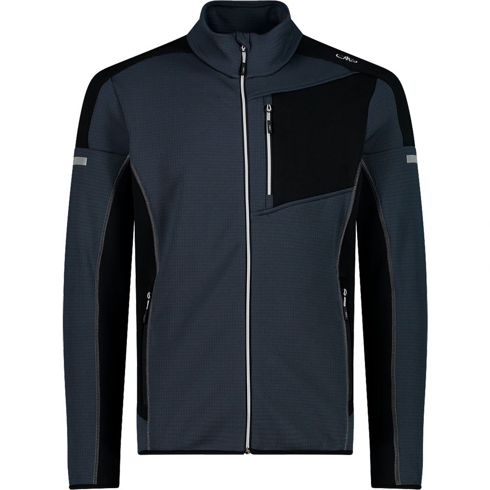 CMP Felpa uomo grid tech Color Block con stampa reflective 31E0437 ...