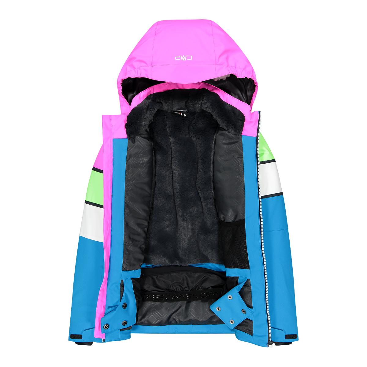 Veste Enfant CMP En Nylon Matelassé - Capuche Fixe, Coupe Mixte, Déperlant, Pour Activités Quotidiennes - 4