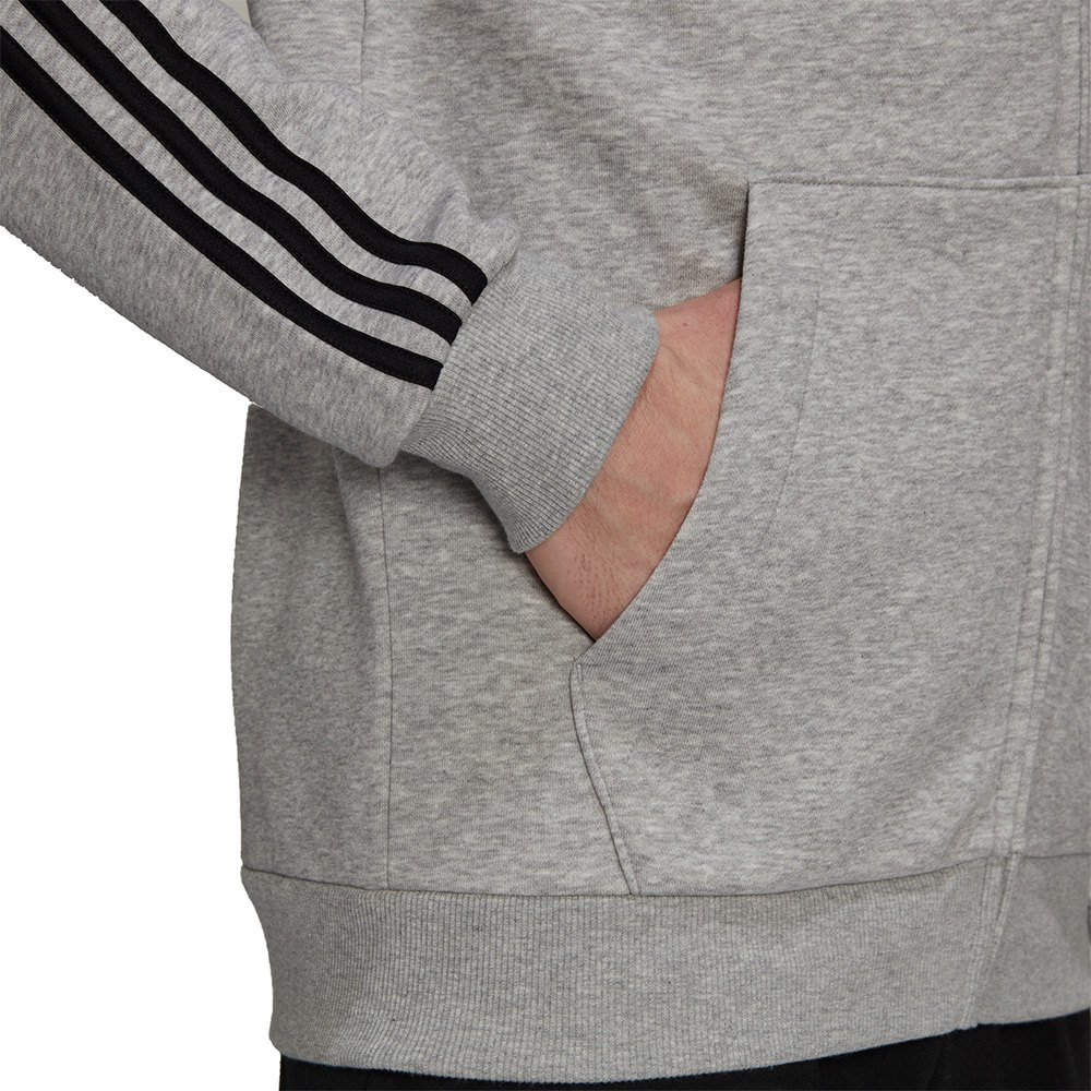 Adidas Felpa Uomo Invernale Con Cerniera 3 Stripes HB0041 - immagine 2