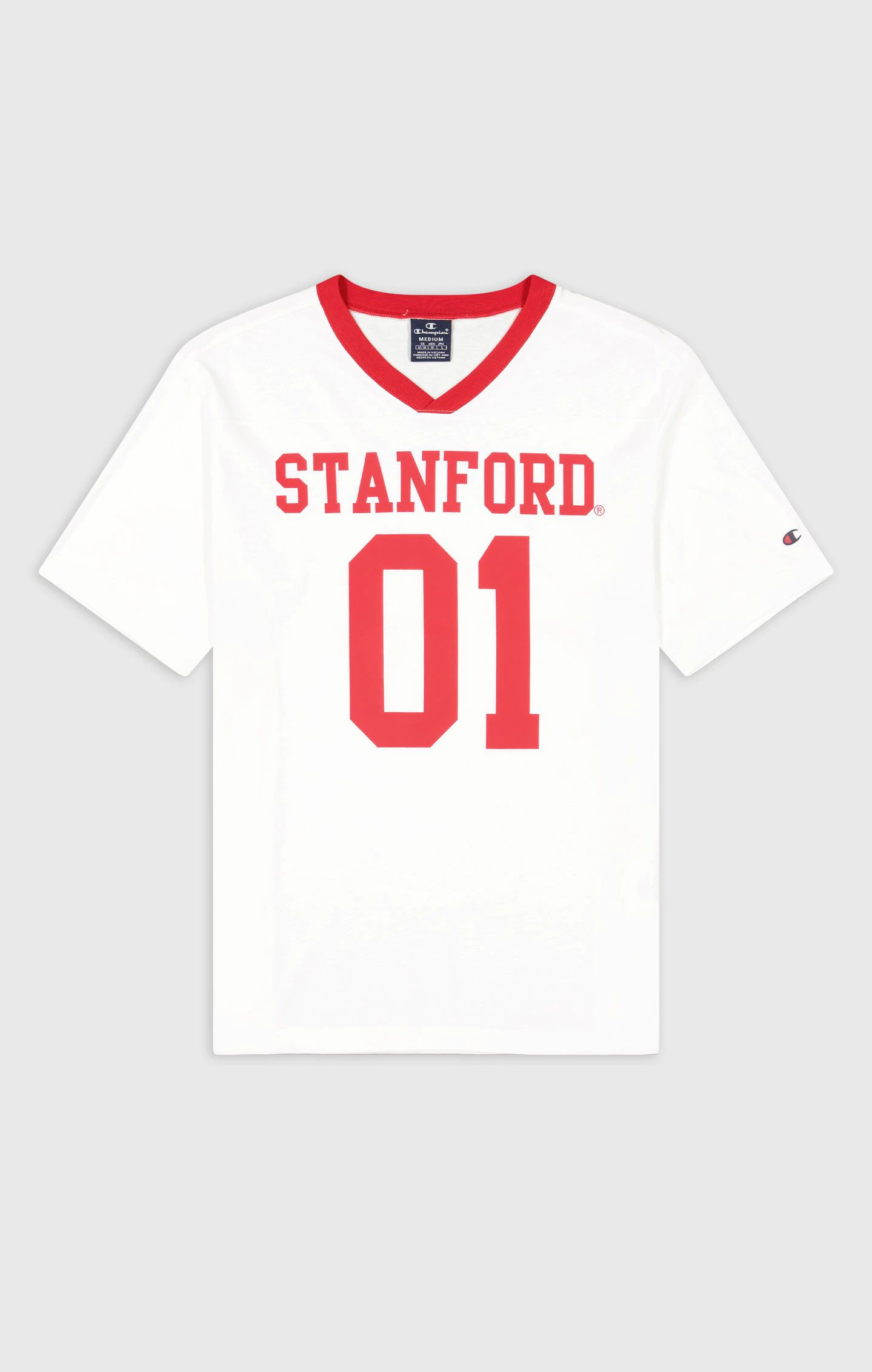 CHAMPION T-shirt Manica Corta da Uomo con Logo e Scollo a V - 218573