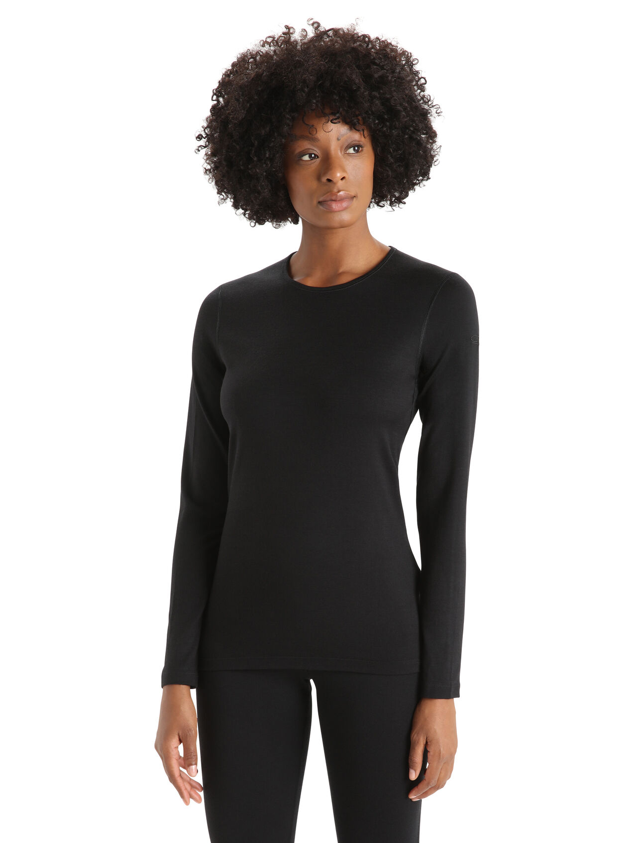 ICEBREAKER Maglia termica con girocollo e maniche lunghe in lana merino 200 OASIS Donna