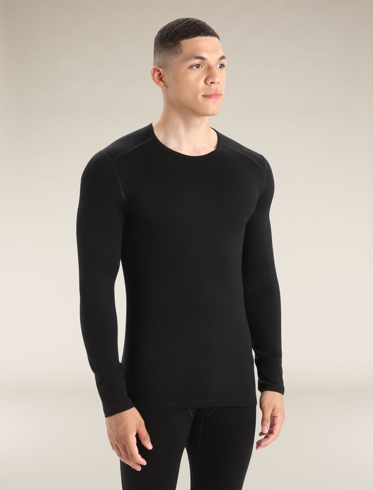 ICEBREAKER Maglia termica con girocollo e maniche lunghe in lana merino 260 Tech Uomo