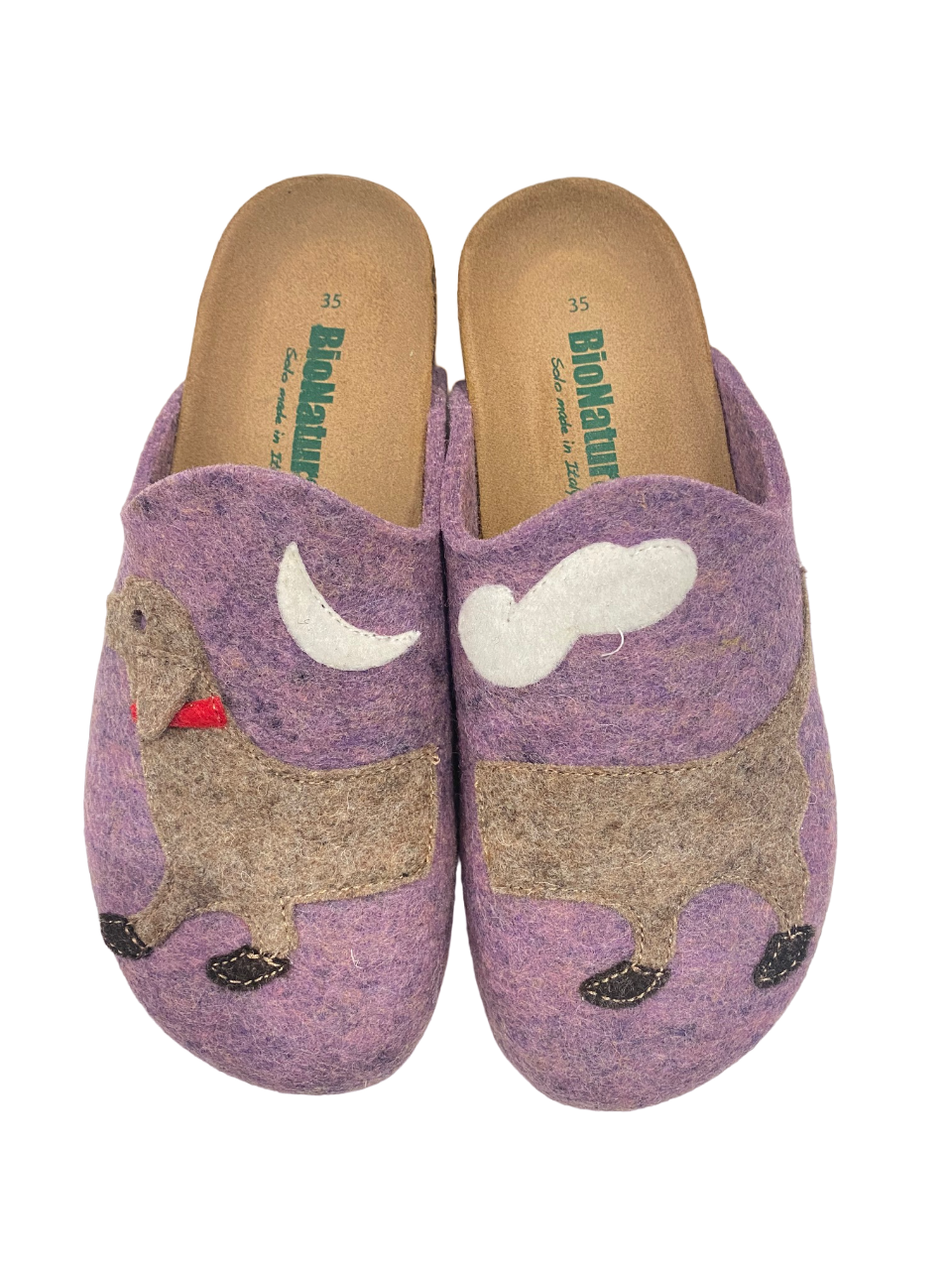 BioNatura 12 Argo - Ciabatta da Donna in Feltro Naturale di Lana