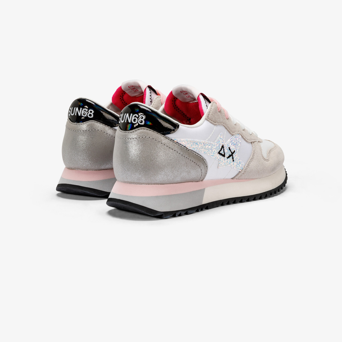 Scarpe SUN68 donna nere Stargirl glitter logo