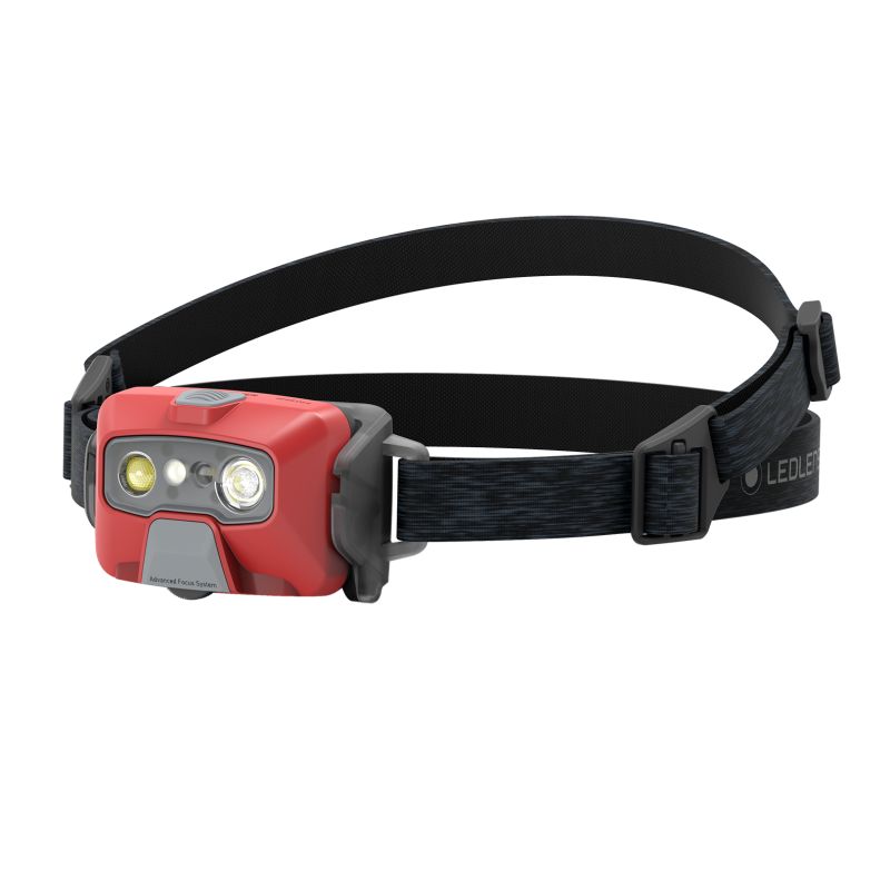 LED LENSER HF6R Core – Torcia Frontale Ricaricabile 800 lm – Rosso
