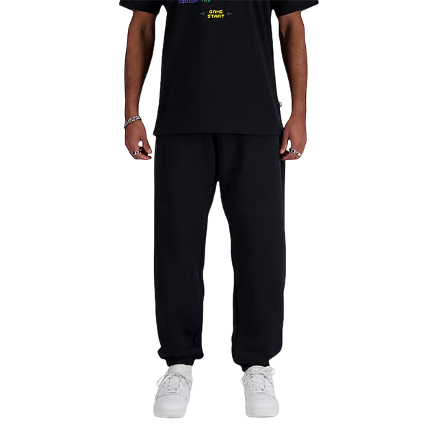New Balance Sport Essentials Fleece Jogger – Pantalone da Uomo Relaxed Invernale – MP41503 - Nero