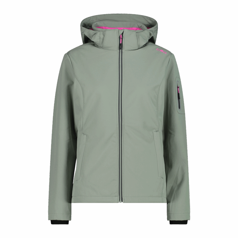 CMP Giacca Donna in Softshell con Cappuccio Staccabile – 39A5006 - E621