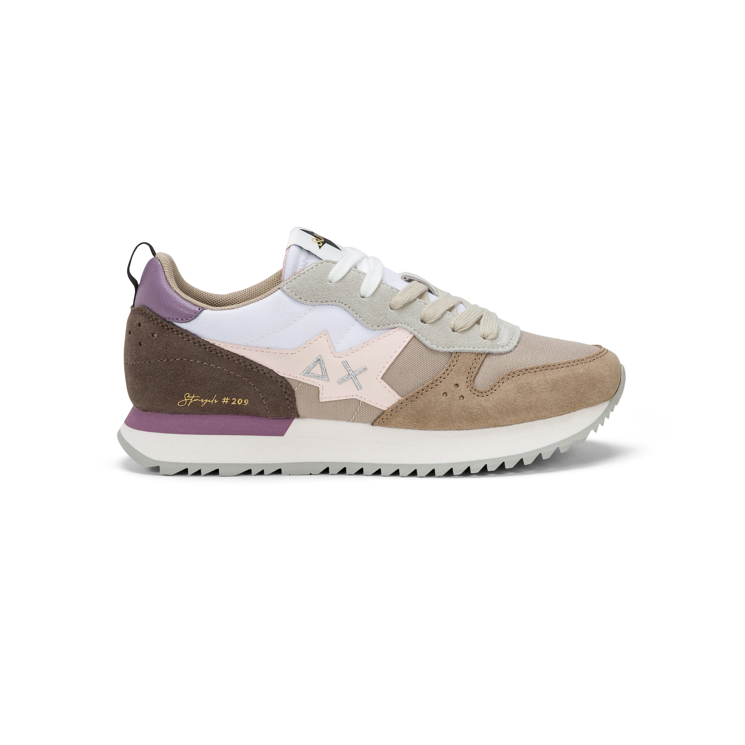 SUN68 Stargirl Multicolo Beige Scuro – Sneaker da Donna - Z44209