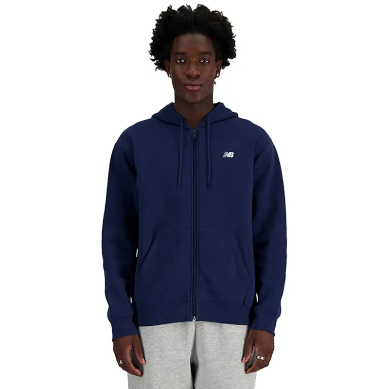 New Balance Sport Essentials Logo Fleece Full Zip - Felpa Invernale con Zip da Uomo - MJ41502