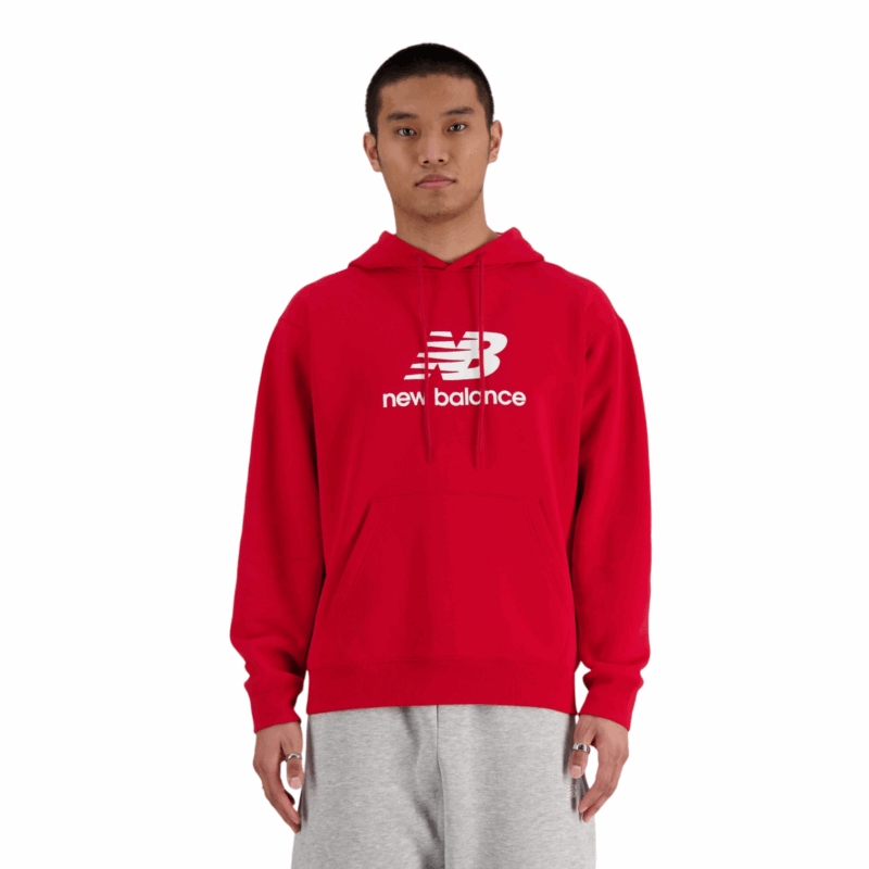 New Balance Sport Essentials Logo Crew - Felpa Invernale da Uomo con Cappuccio - MT41505
