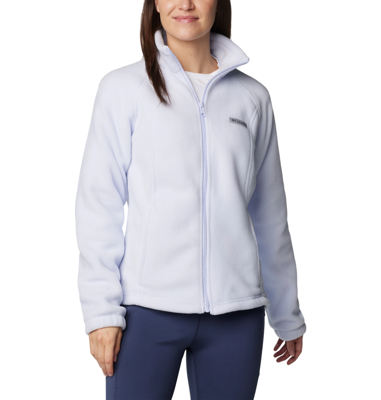 Columbia Benton Springs relaxed full zip fleece in green
