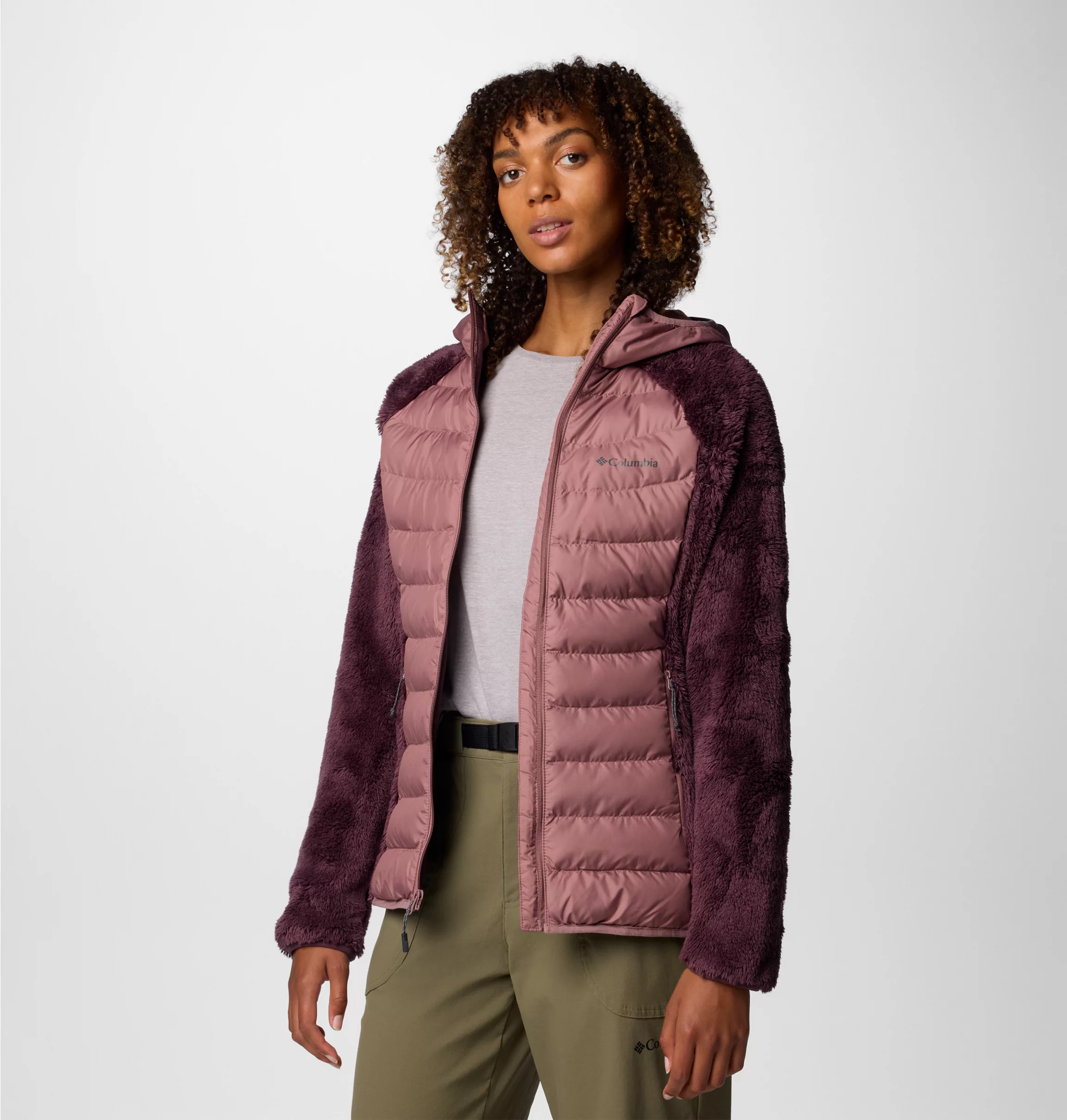 Columbia Powder Lite™ II Giacca ibrida in pile Sherpa da donna
