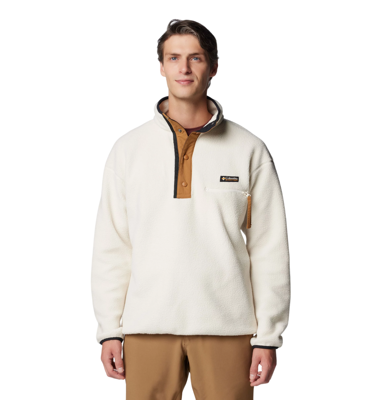 Columbia Pile Helvetia™ Snap Fleece - Pile Pesante da Uomo (AM5780-191)