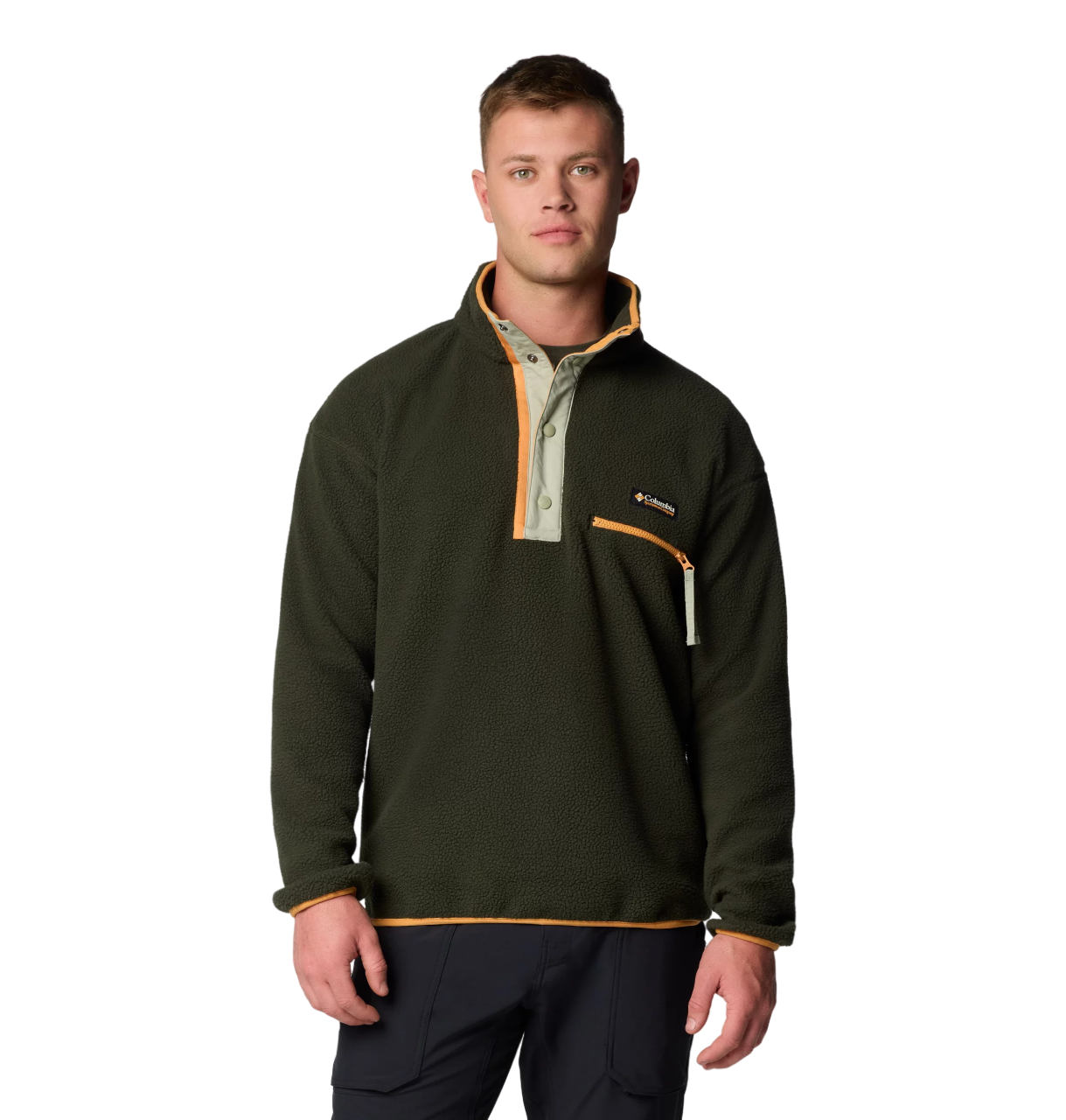 Columbia Pile Helvetia™ Snap Fleece - Pile Pesante da Uomo (AM5780-366)