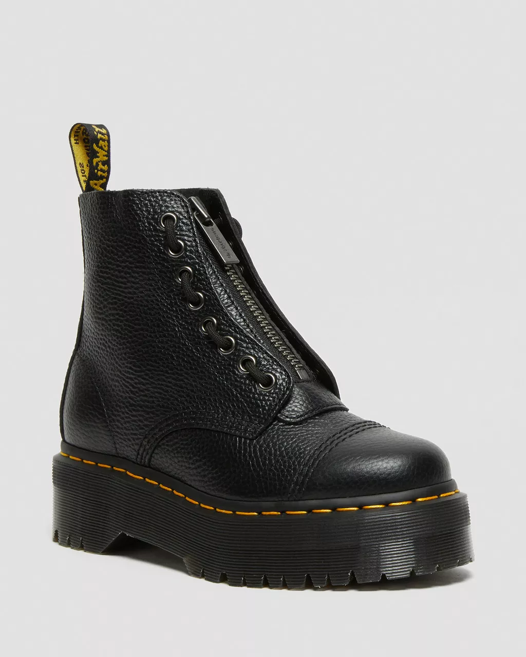 Dr. Martens Sinclair - Stivaletto Platform da Donna in Nappa Lavorata - 22564001