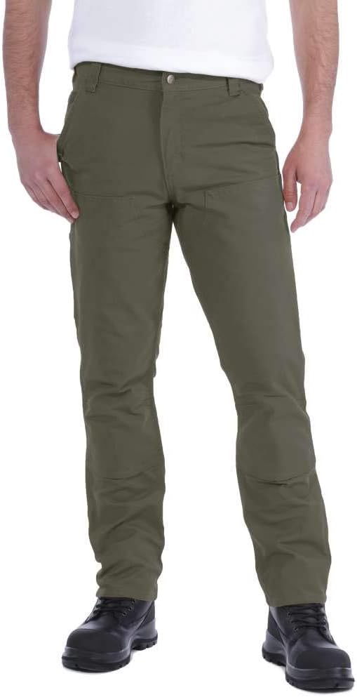 Carhartt Straight Fit Stretch Duck Double Front Work Utility Pantalone Uomo 103340