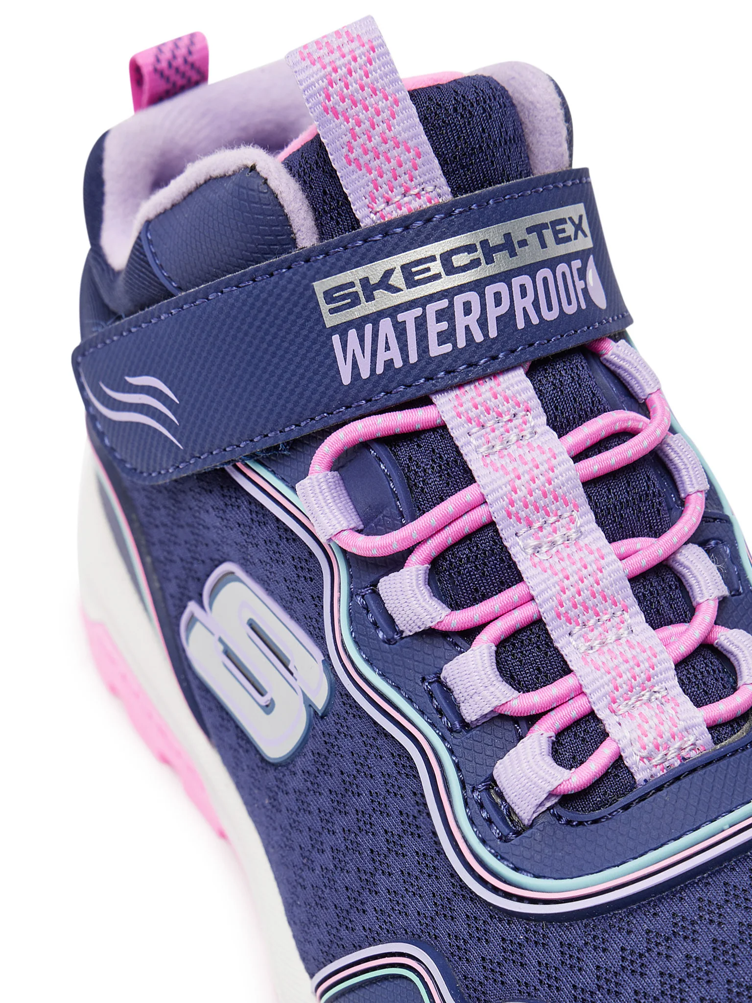 SKECHERS Storm Blazer - Scarpa da Trail/Trekking Bambina e Ragazza Streamline Coast 303451L BKMT WATERPROOF - immagine 2