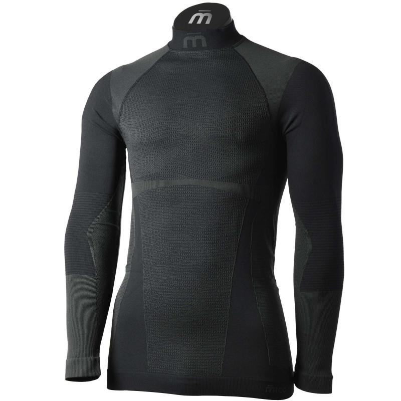 MICO Warm Control Skintech - Maglia Termica Lupetto da Uomo Manica Lunga  IN01851