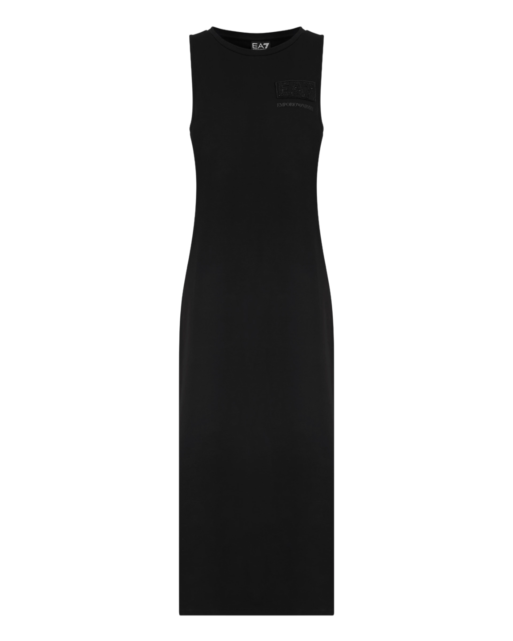 EA7 EMPORIO ARMANI Abito Lungo da Donna Logo Series in Cotone Stretch - 7W000180