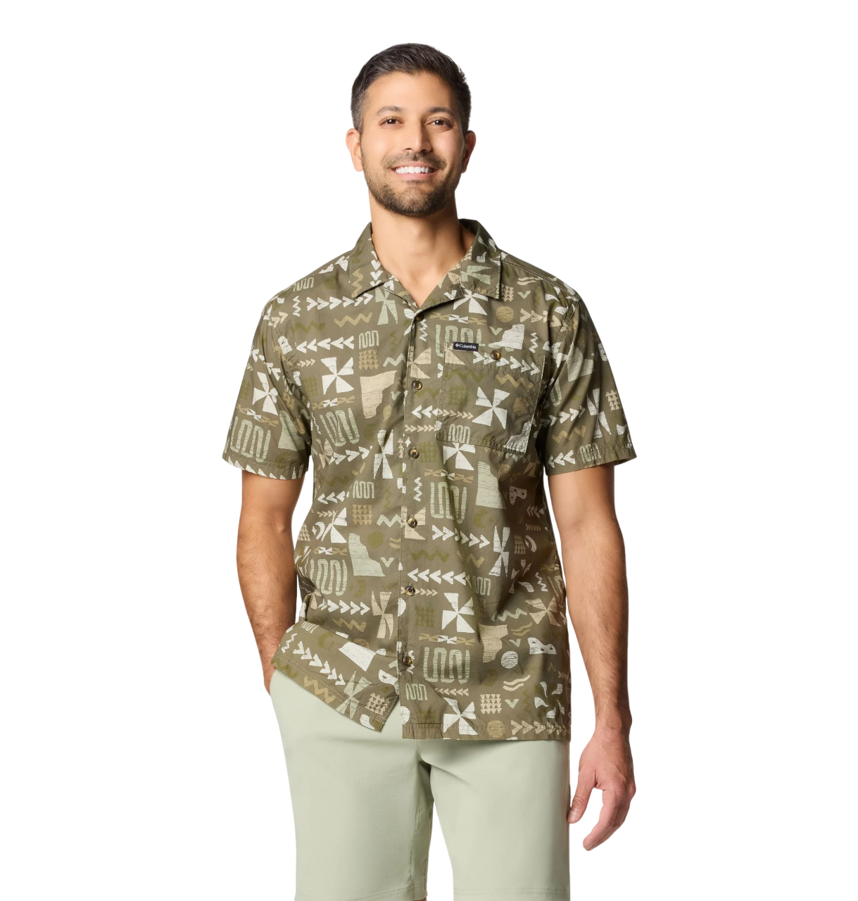 Columbia Pine Canyon™ - Camicia a Maniche Corte Stampata da Uomo (AM8252-398)