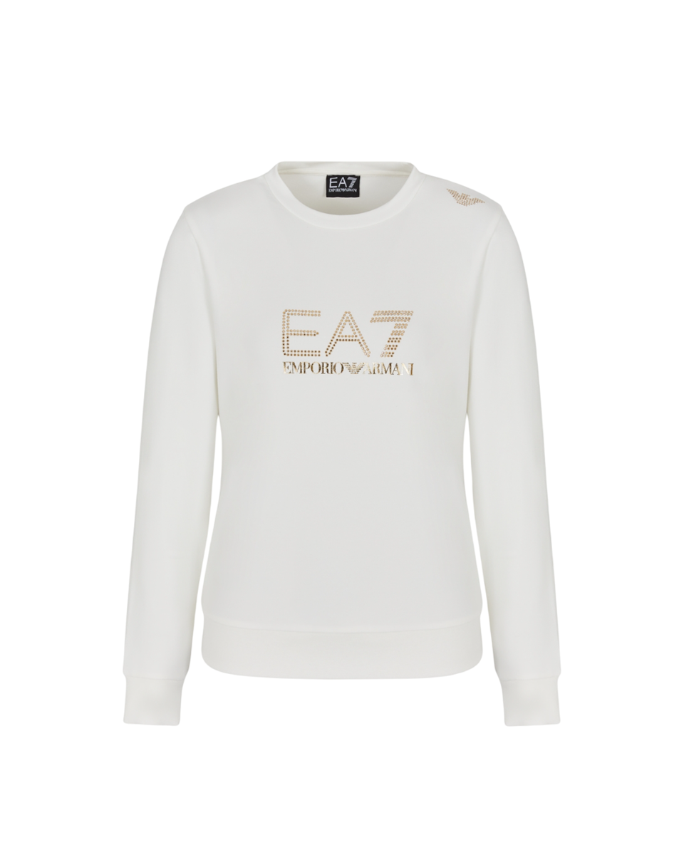 EA7 EMPORIO ARMANI Felpa Girocollo Evolution da Donna in Misto Viscosa - 8NTM45