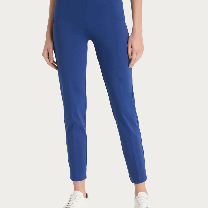 RAGNO Pantalone capri con spacchetti in Compact Light - Blueberry D293PY