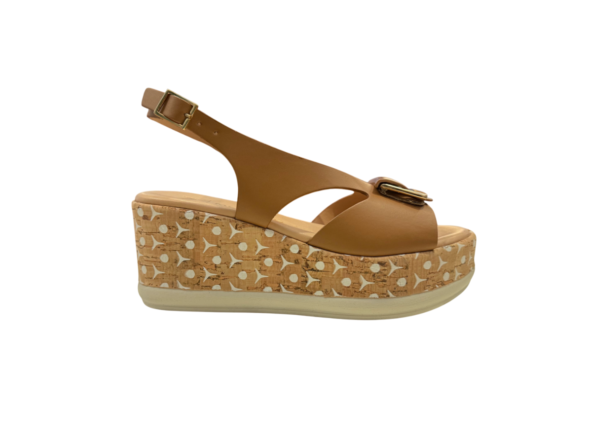 Melluso Sandalo da Donna in Pelle con Zeppa - 034400