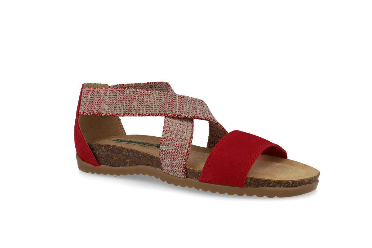 BIONATURA 34 A 825 S Imb. Scamosciato – Sandalo da Donna con Doppia Fascia Elastica