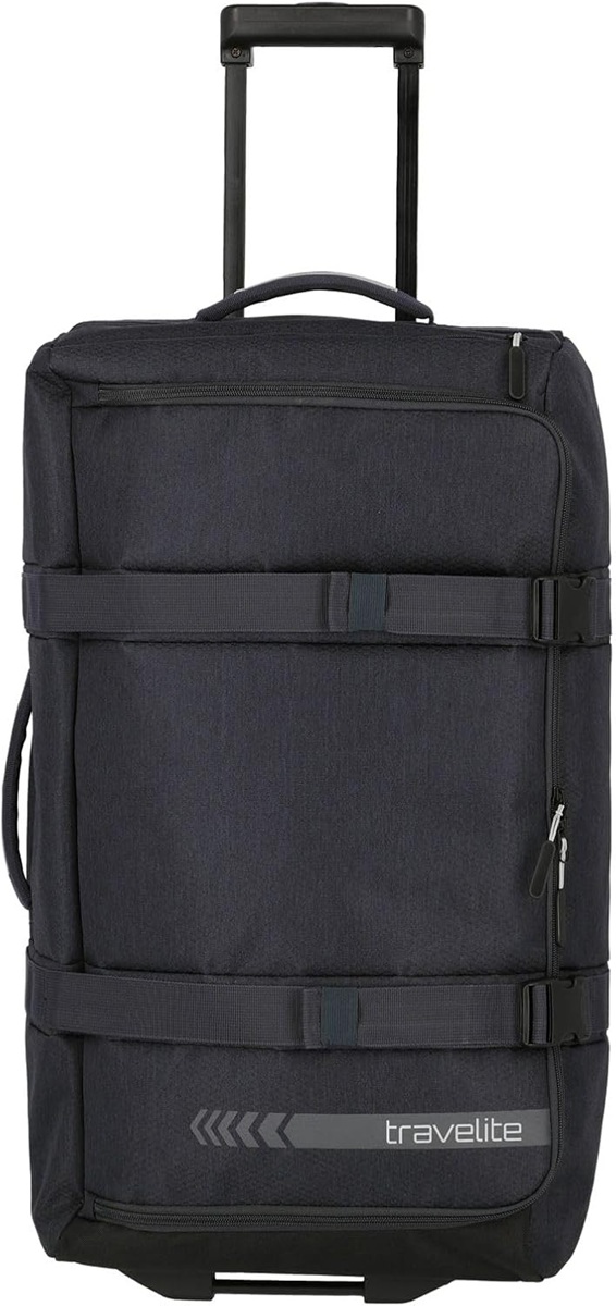 Travelite trolley da viaggio con ruote misura media, KICK OFF, pratica borsa da viaggio con ruote per vacanze e sport,6910  68 cm, 65 litri