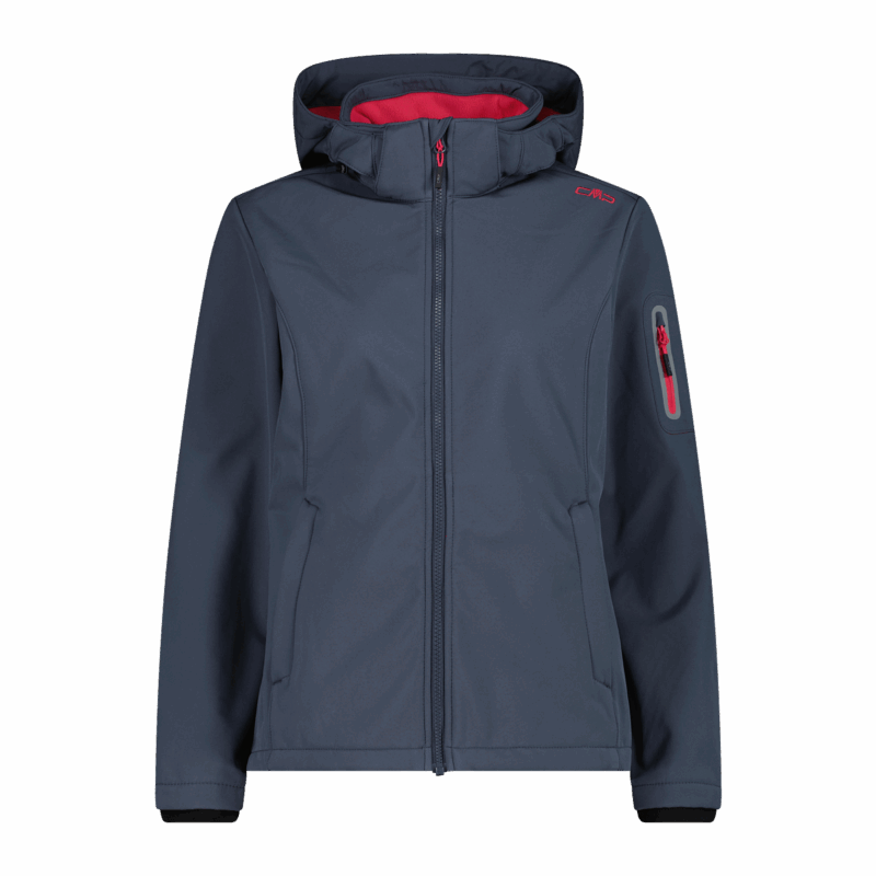 CMP Giacca Donna in Softshell con Cappuccio Staccabile – 39A5006 / 07UU