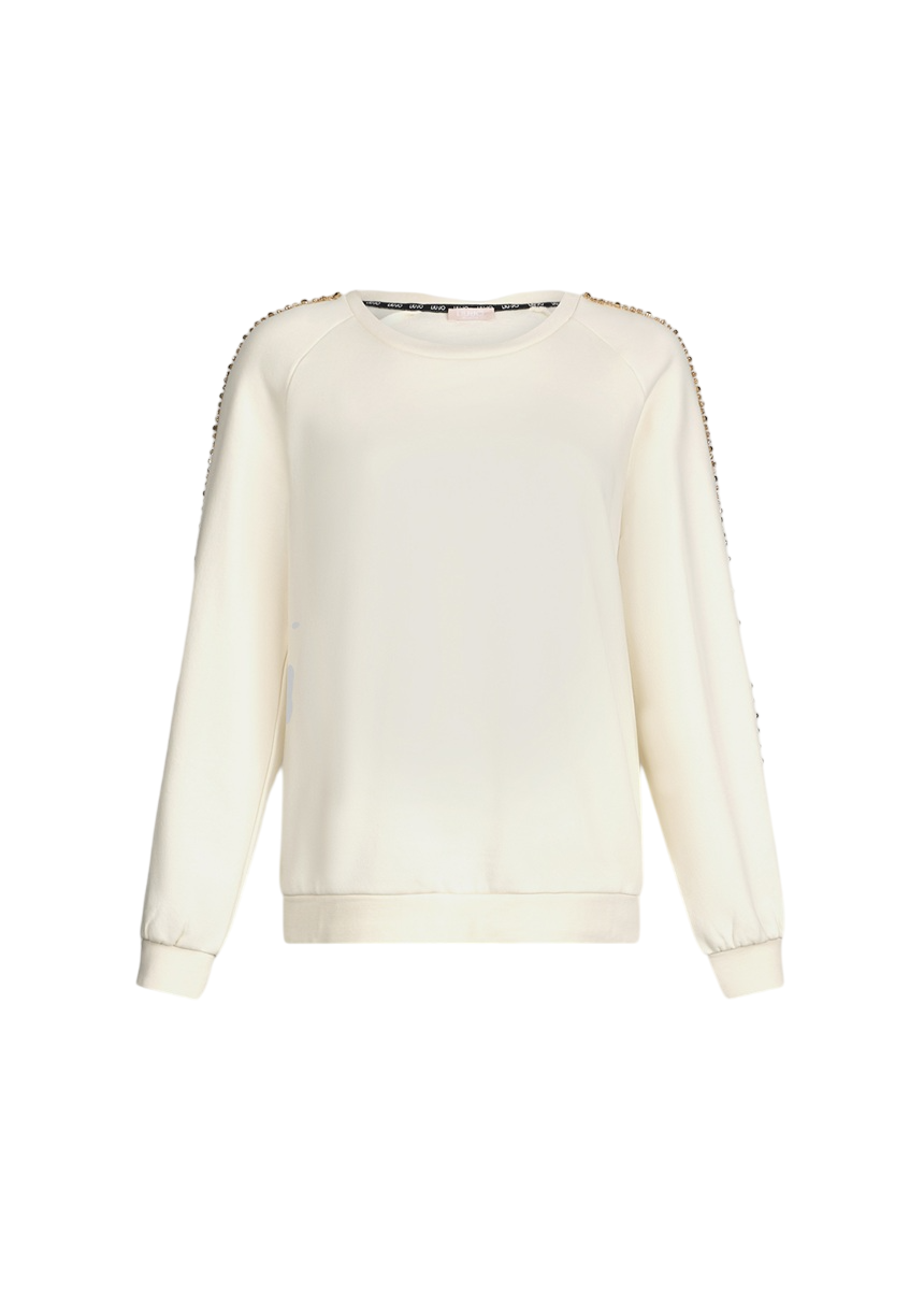 Liu Jo Felpa Girocollo Invernale Donna Better con Strass TF5114