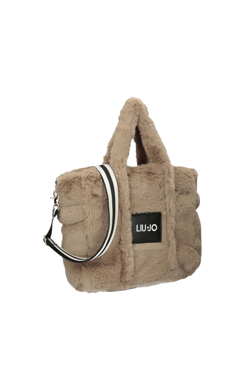 Liu Jo Borsa tracolla e manici in ecopelliccia TF5270