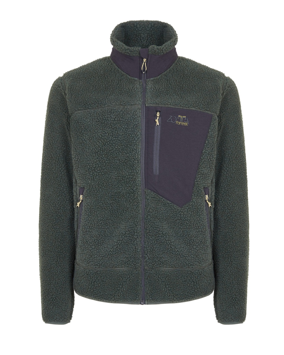 ZOTTA FOREST GIACCA IN PILE AGNELLATO ACCOPPIATO GRIZZLY MAN FLEECE
