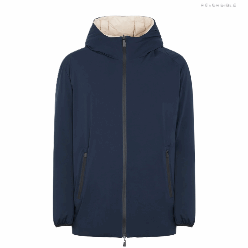 SUNS Nomentano Double - Giacca Lunga Reversibile da Uomo - GBS53056U