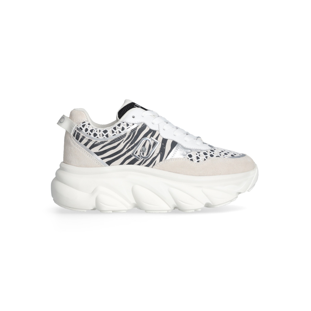 Liu Jo Steffy 01 - Chuncky Sneakers Animalier in Suede e Rete da Donna