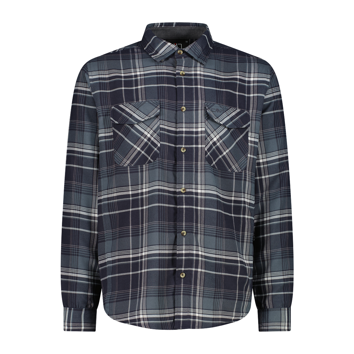 CMP Camicia a manica lunga da uomo in poliestere riciclato - 32T1757 / 42ZU