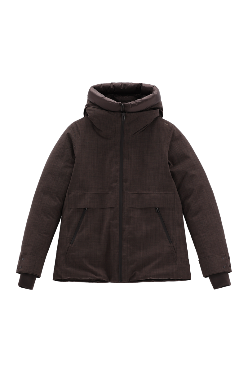 JEANNE BARET Giacca Imbottita In Tessuto 2 Strati Mélange Anemone Wood 55K0036